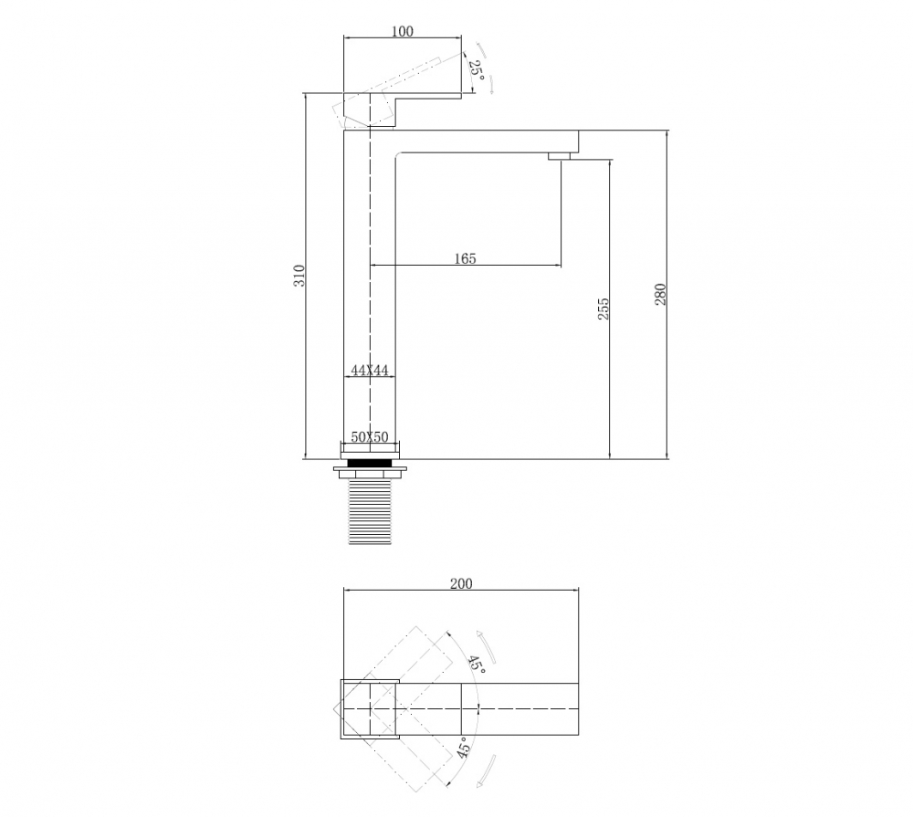 Смеситель для раковин Abber Daheim  AF8211G - 2