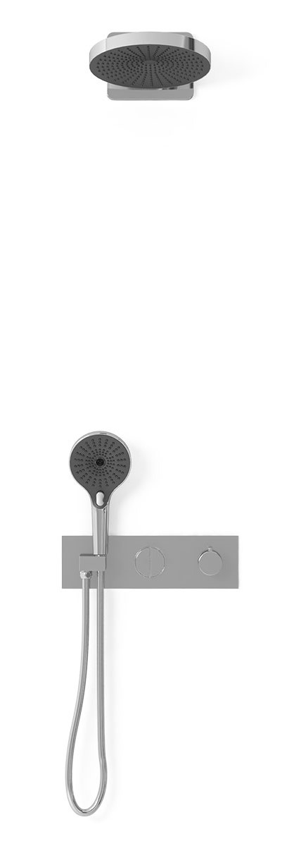 Душевой комплект Vincea Inspire с термостатом хром VSFW-422TI1CH - 1