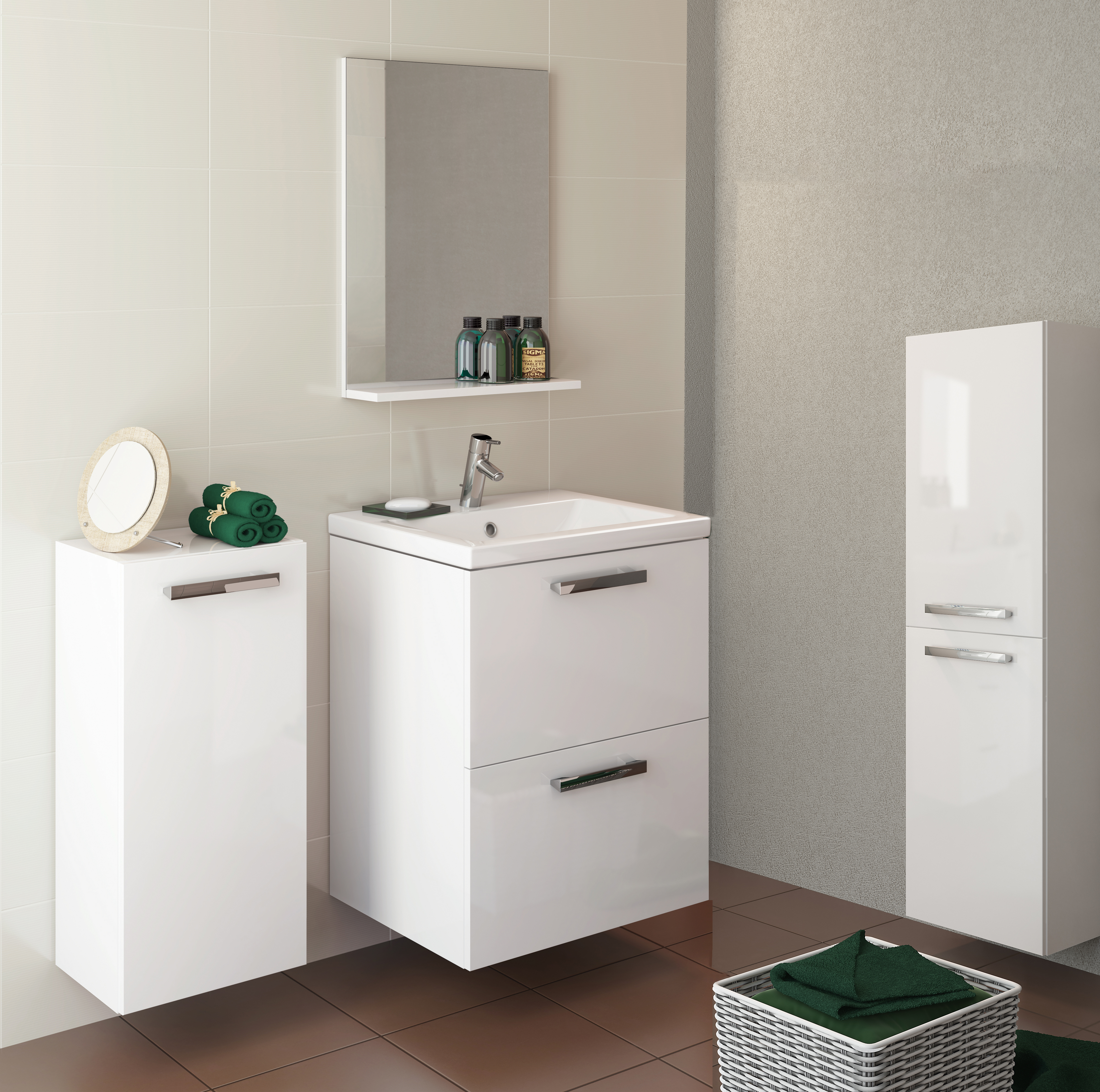 Тумба с раковиной Cersanit Melar 60 - 2