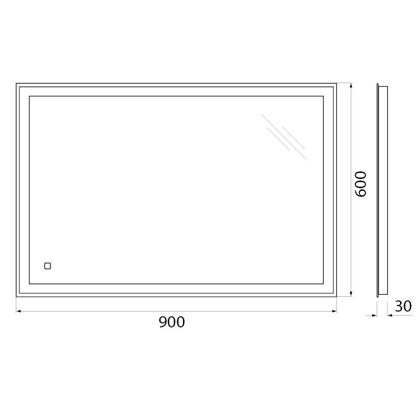Комплект мебели BelBagno Kraft 90 светлое дерево - 13