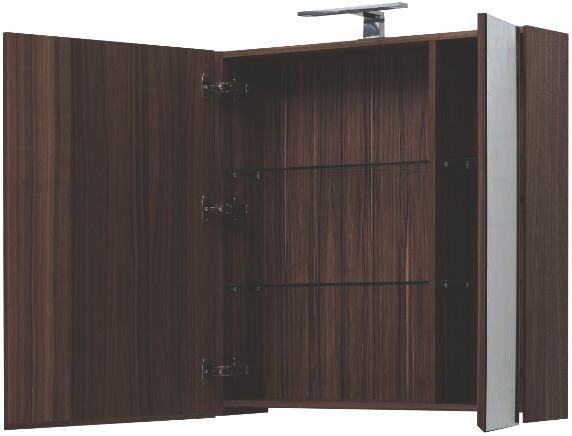 Зеркало-шкаф Aquanet Йорк 85 орех 203954 - 9