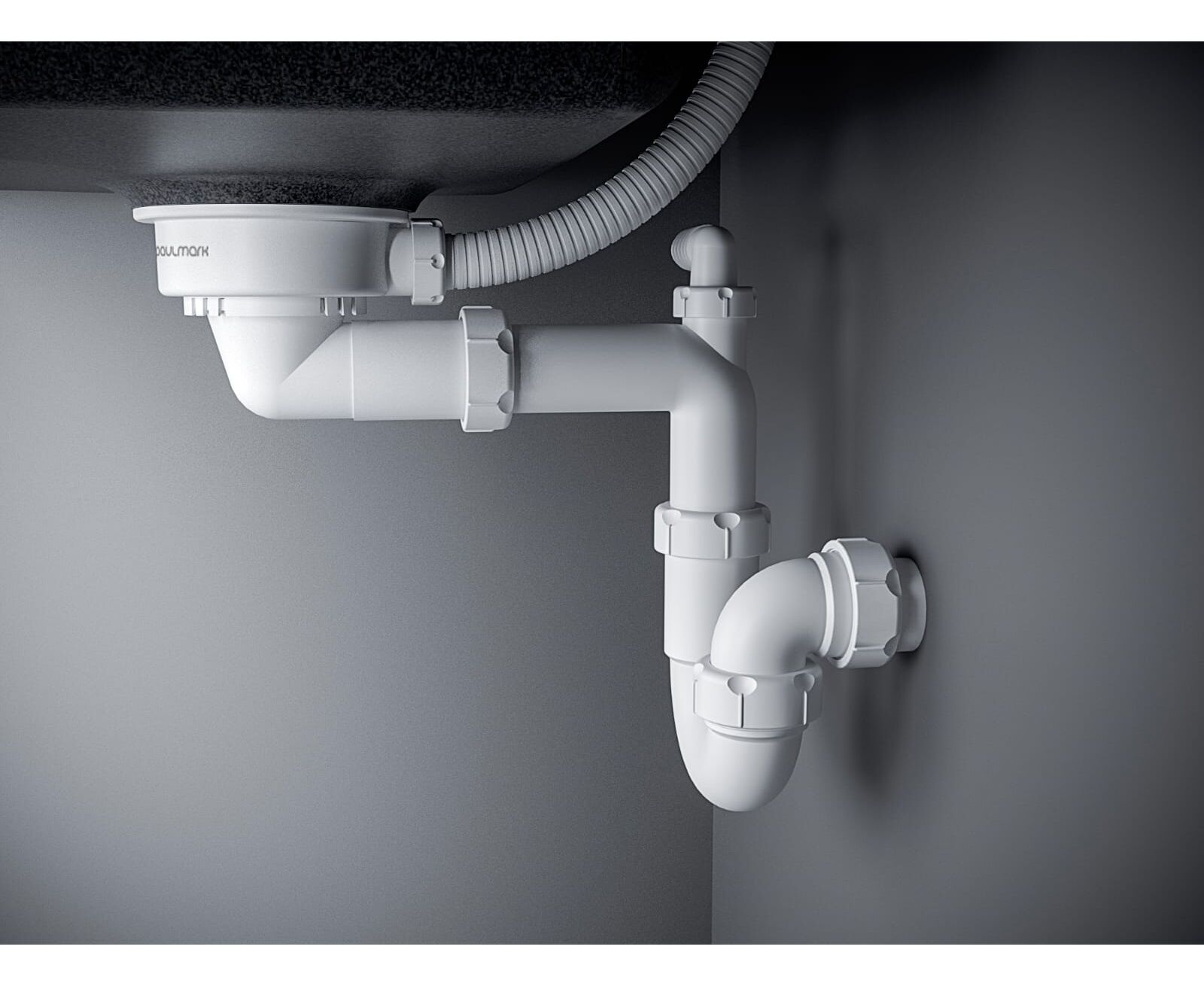 Сифон телескопический с круглым переливом Paulmark Trust хром PM1022-CR - 0