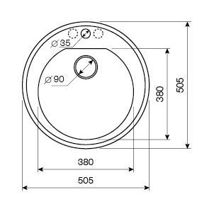 Мойка кухонная Lava R2 серая R2.SCA - 3