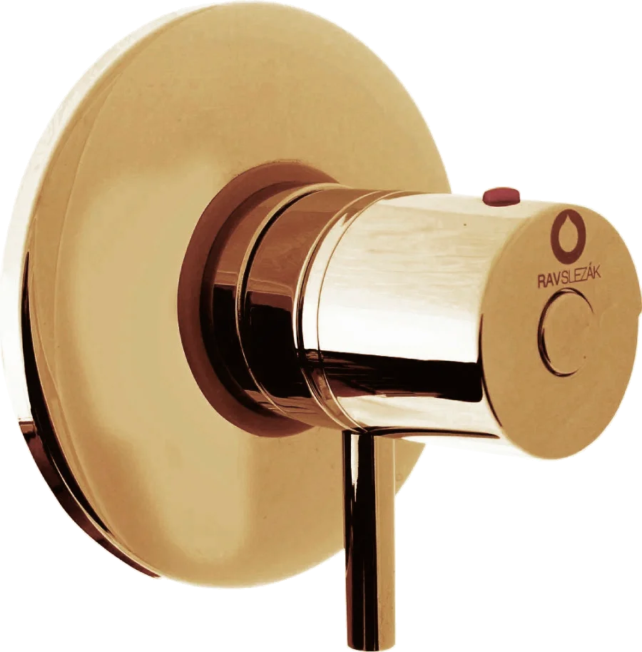 Смеситель термостатический для душа Rav Slezak Termo золото DT283Z - 0