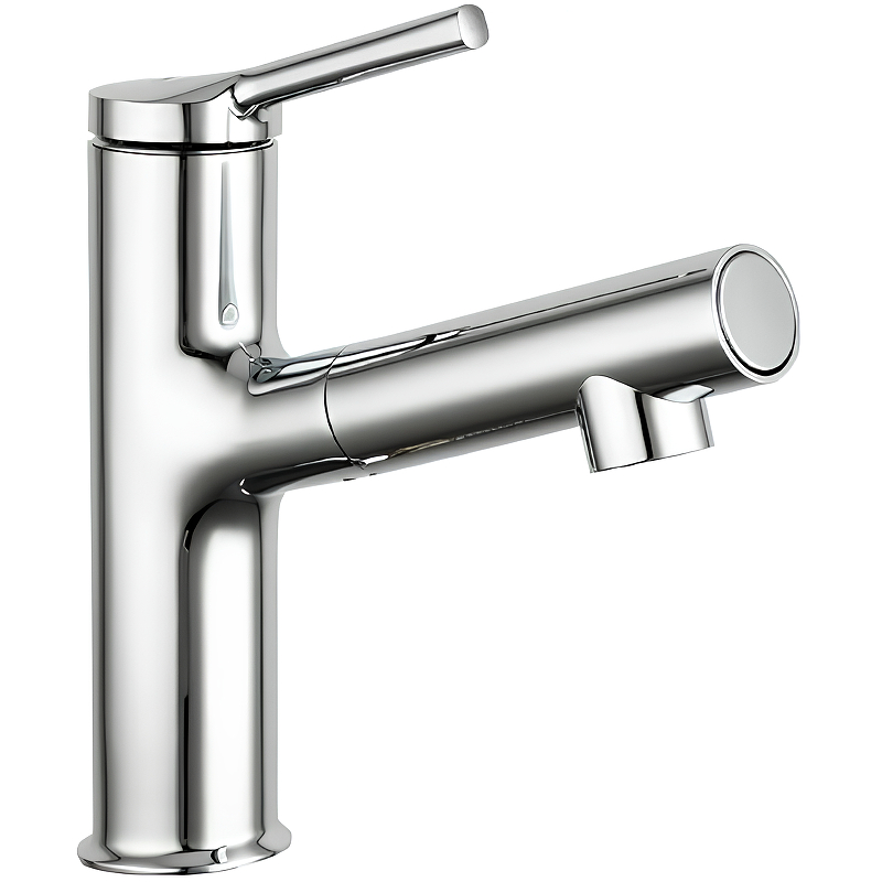 Смеситель для раковины с выдвижным изливом Gappo хром глянцевый G1052-70 - 0