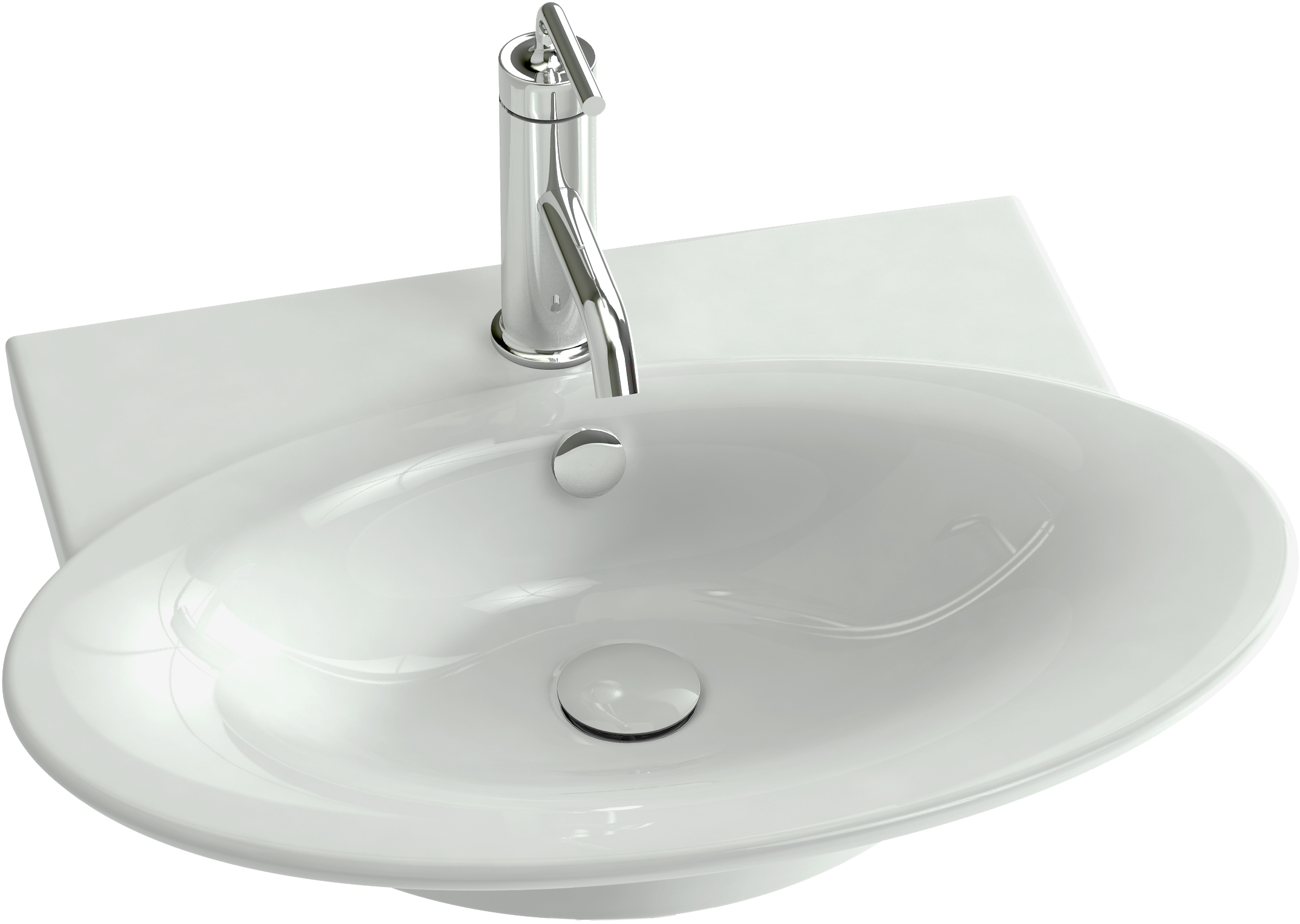 Тумба с раковиной Jacob Delafon Presquile 60 белый лак - 2