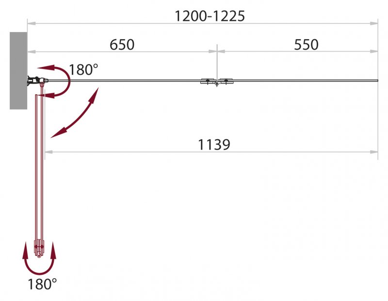 Шторка на ванну BelBagno Sela V 21 120/140 C Cr R SELA-V-21-120/140-Ch-Cr-R - 2