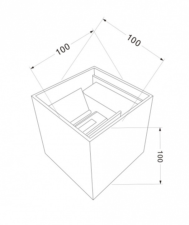 Уличный настенный светодиодный светильник Maytoni Fulton O572WL-L6W - 3