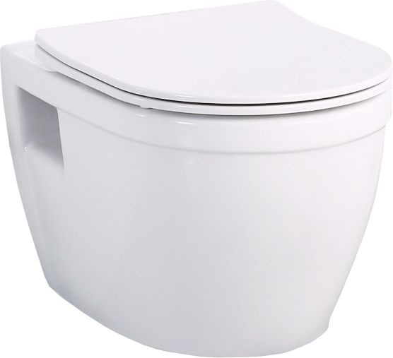 Унитаз подвесной BelBagno Loto BB070CHR безободковый с крышкой-сиденьем BB2031SC с микролифтом - 0