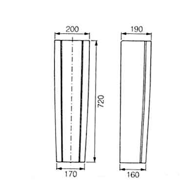 Пьедестал Cersanit Carina (PO-CAR50/55/60) S-PO-CAR50/55/60-w - 1