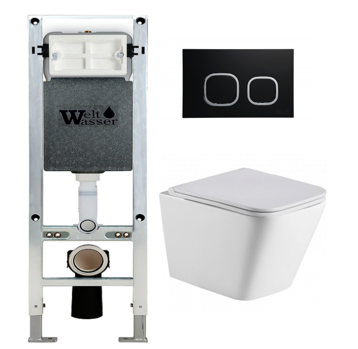 Комплект Weltwasser AMBERG 350 ST + GELBACH 004 MT-WT + AMBERG RD-BL  10000006522 - 0