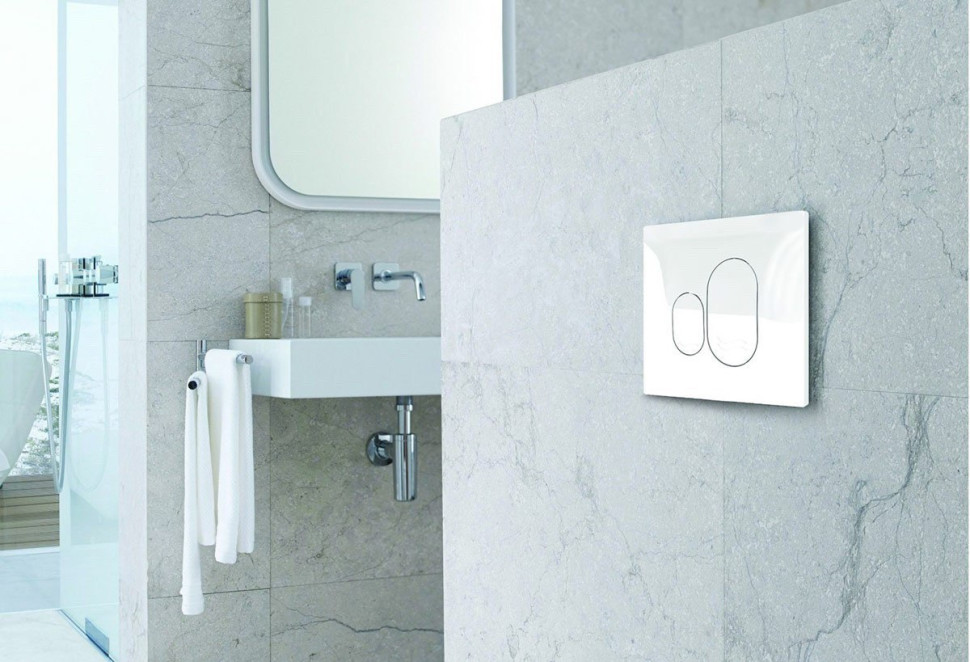 Комплект инсталляции beWash Ocean с кнопкой смыва хром глянец K500RZVP0100PK000000 - 7