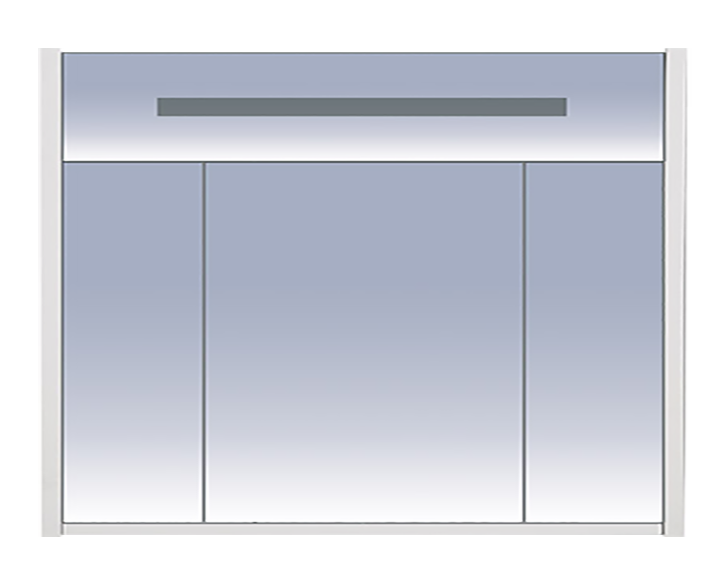 Джулия -105 Шкаф голубой зеркальный Л-Джу04105-0610 - 1