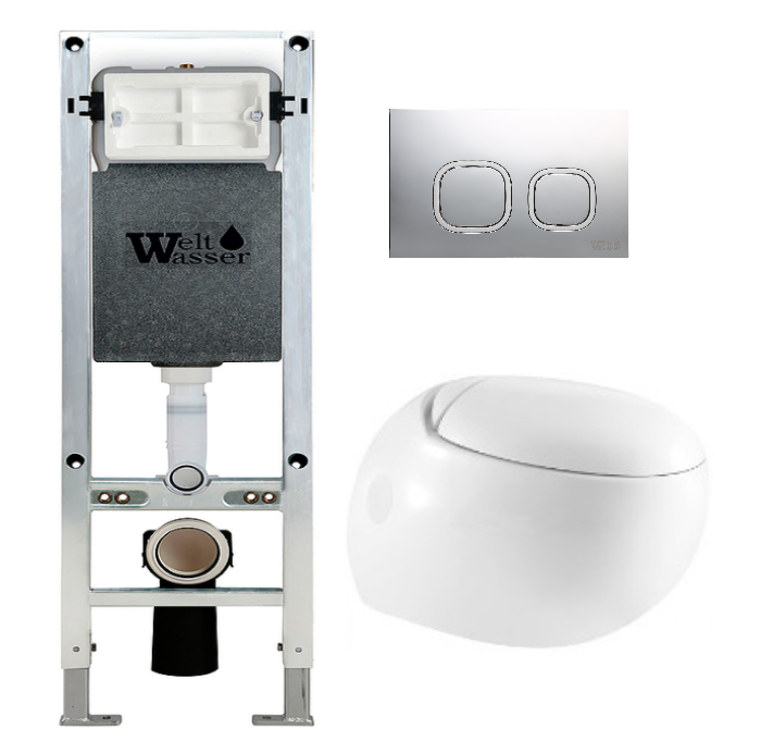 Комплект Weltwasser AMBERG 350 ST + JECKENBACH 004 GL-WT + AMBERG RD-MR CR  10000006536 - 0