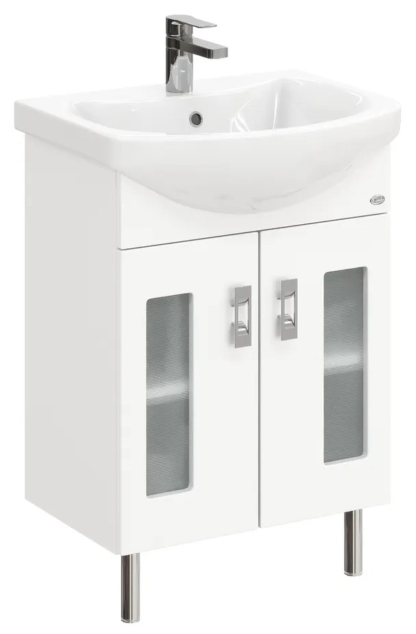 Тумба под раковину Onika Кристалл 55 ver. Балтика белый 105555 - 0