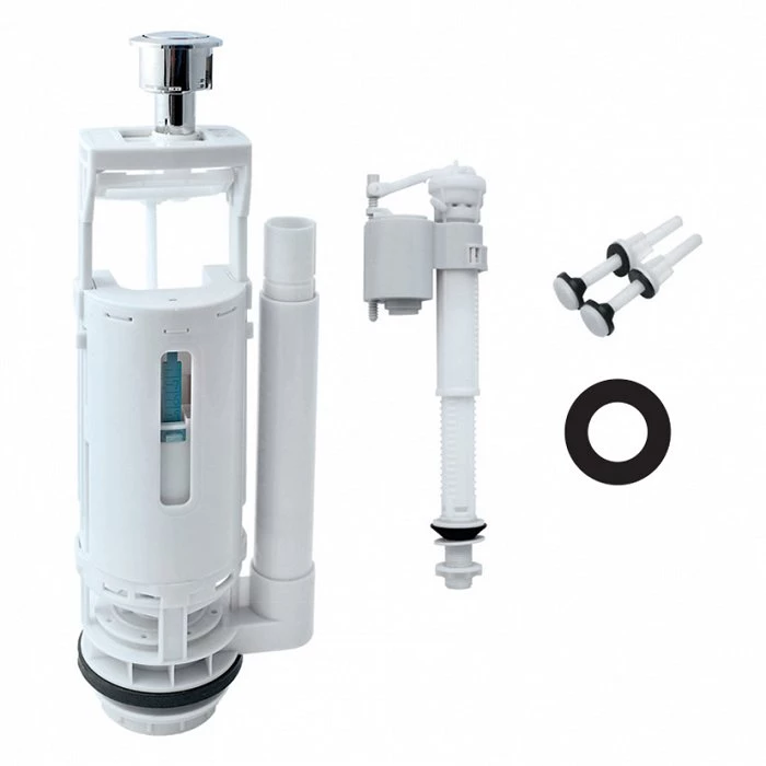 Арматура смывная, 2-ур, нижний подвод, тип А, IDDIS, F012400-01K - 0