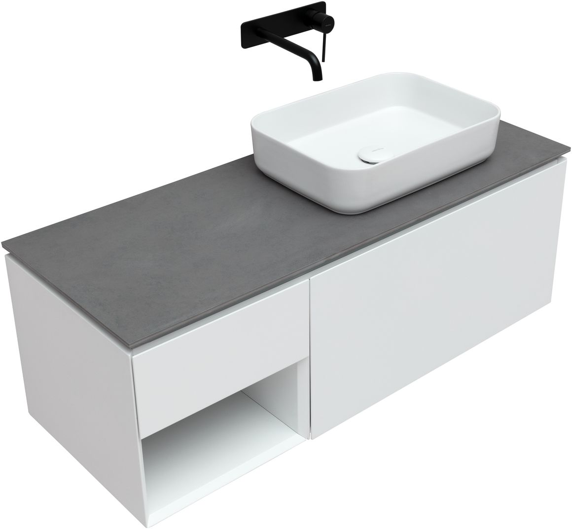 Тумба под раковину Allen Brau Infinity 120 R белый матовый 1.21008.WM - 3