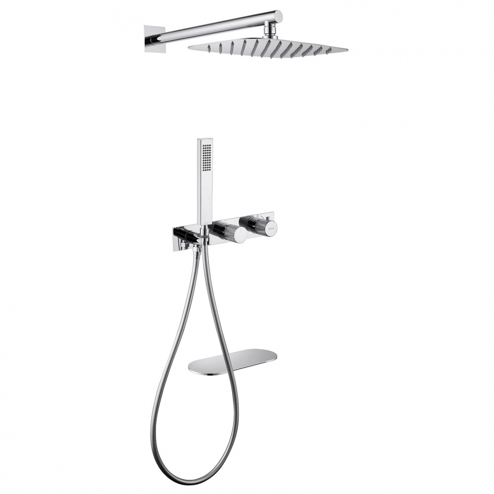Душевой комплект Abber Rund с термостатом хром AF8750 - 0