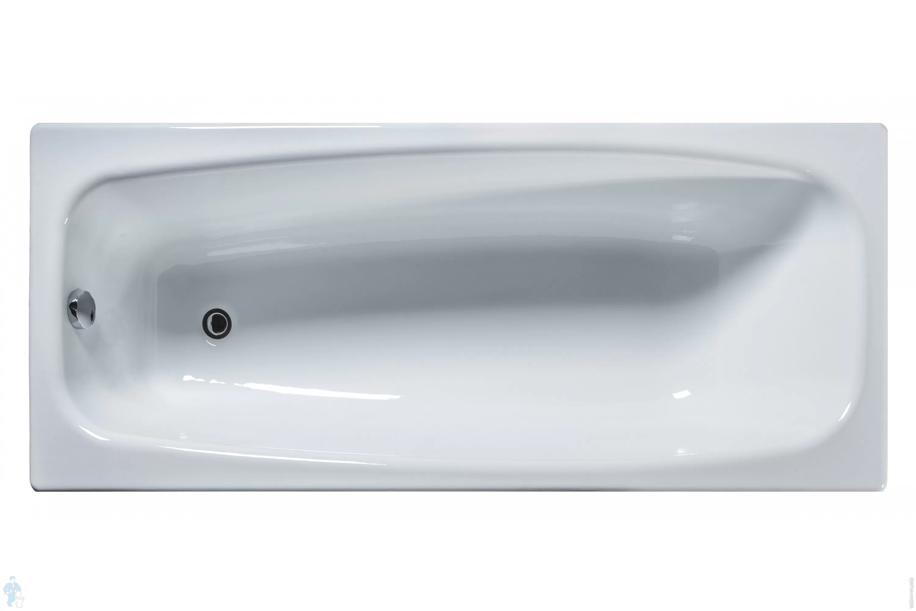 Ванна чугунная Грация 170х70 с гладким покрытием дна ТУ-4941-004-002-88411-02 - 0