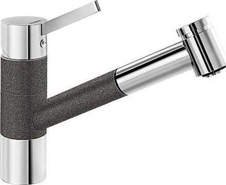 Смеситель для кухонной мойки Blanco Tivo хром, черный  517610 - 0