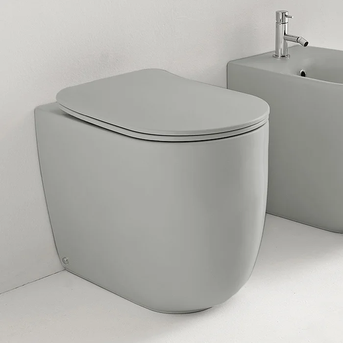 Унитаз приставной Kerasan Nolita серый матовый  531859 - 1