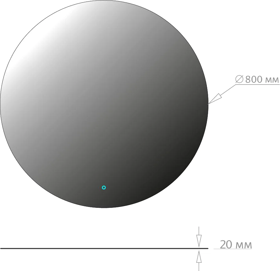 Зеркало Onika Сола 80 с подсветкой  208097 - 7