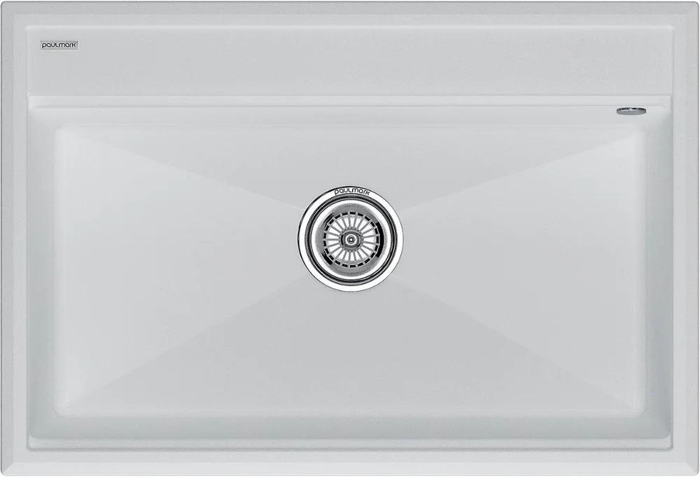 Мойка кухонная Paulmark Stepia 75 белый матовый PM117551-WH - 0