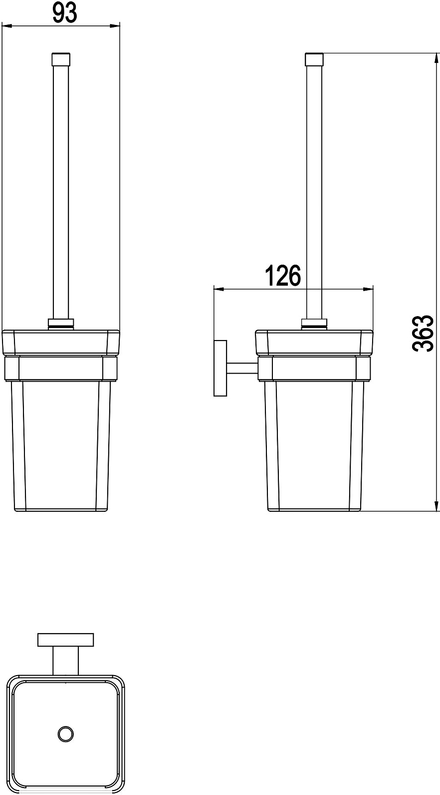 Ершик Timo Selene 10061/00 chrome - 1