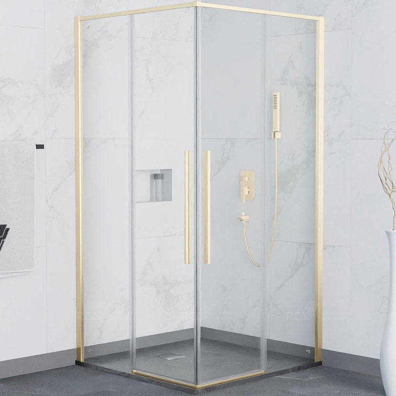 Душевой уголок RGW Stilvoll SV-31G 90х90 профиль золото стекло прозрачное 32323199-16 - 0