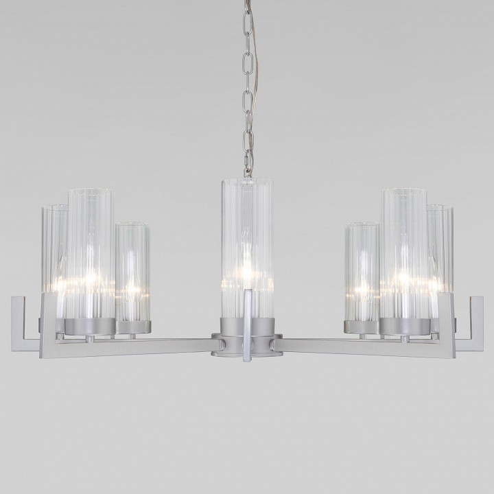 Подвесная люстра Eurosvet Arganie 60133/8 серебро - 0