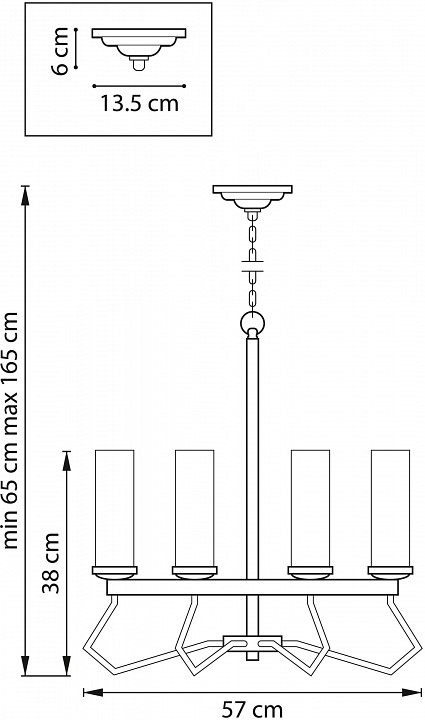 Подвесная люстра Lightstar Flume 723065 - 2