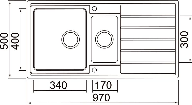 Металлическая мойка Seaman SMR-9750B  SMR-9750B.B - 1