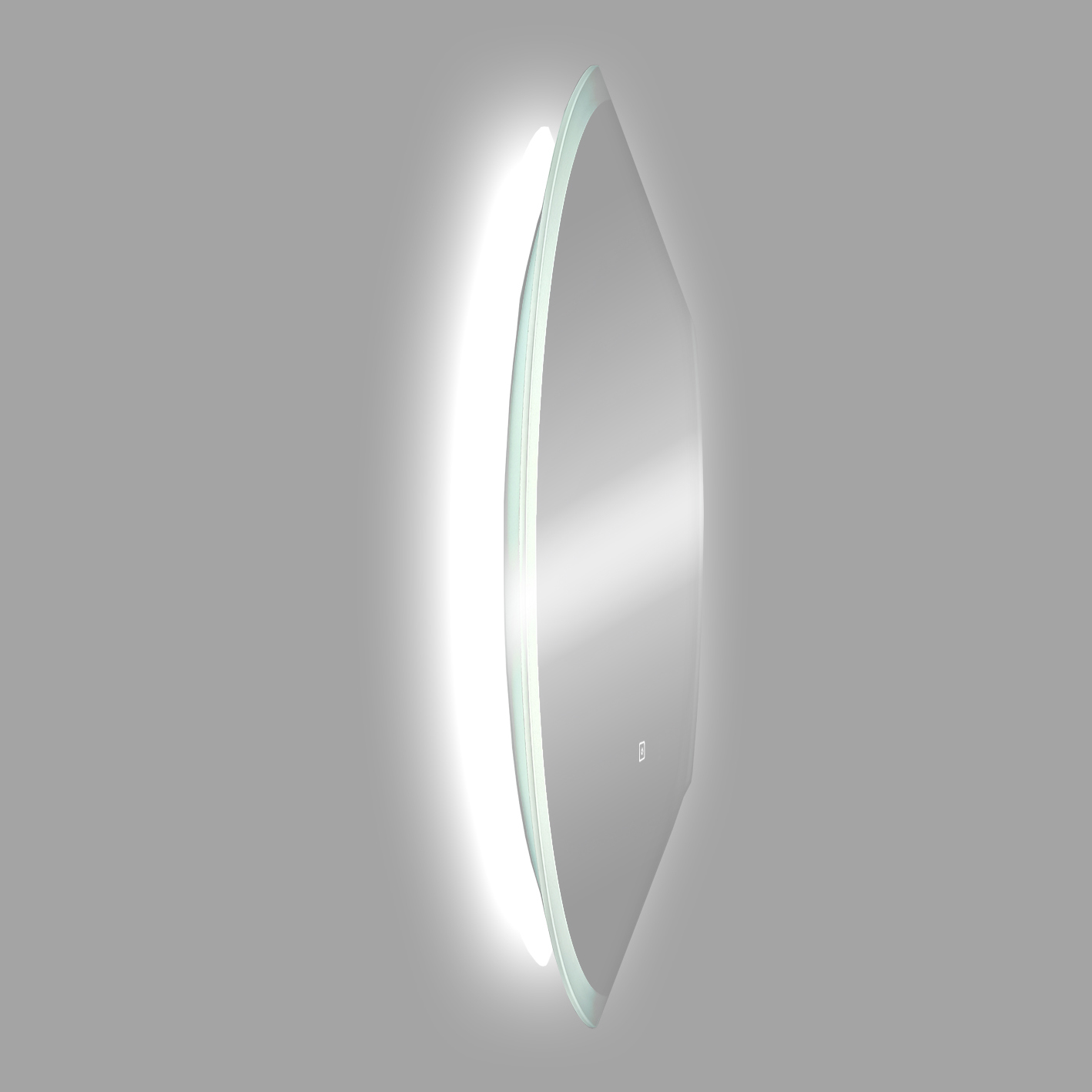 Зеркало DIWO Новгород 120 с подсветкой, овальное, с сенсорнымуправлением, настенное ЗЛП1713 - 11