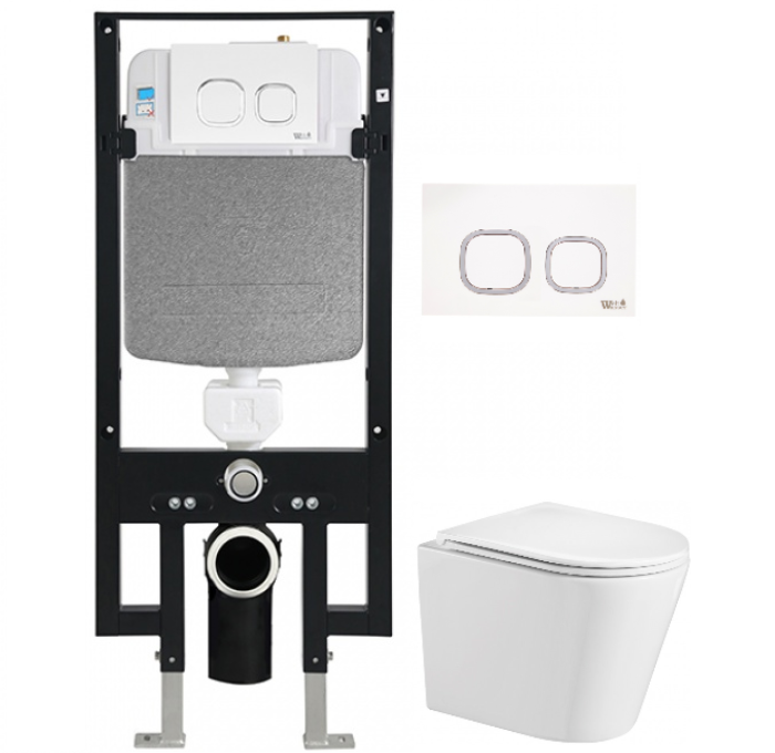 Комплект Weltwasser AMBERG 497 + SALZBACH 004 GL-WT + AMBERG RD-WT  10000006666 - 0