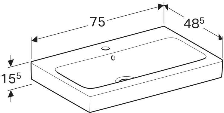 Раковина подвесная, цвет: белый 124075000 - 3