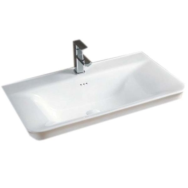 Раковина встраиваемая CeramaLux N 60.5 см белый  NYJ851-60 - 0