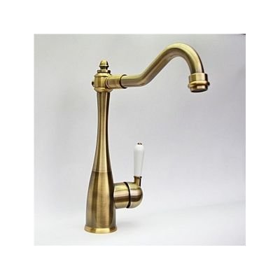 Смеситель для кухонной мойки Magliezza Grosso bianco бронза  50121-br - 0