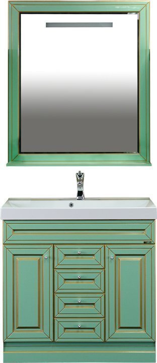 Зеркало Misty Vena 75 салатовое, патина Л-Вен02075-073 - 2