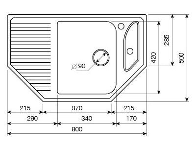 Мойка кухонная Lava A1 белая A1.LAT - 3