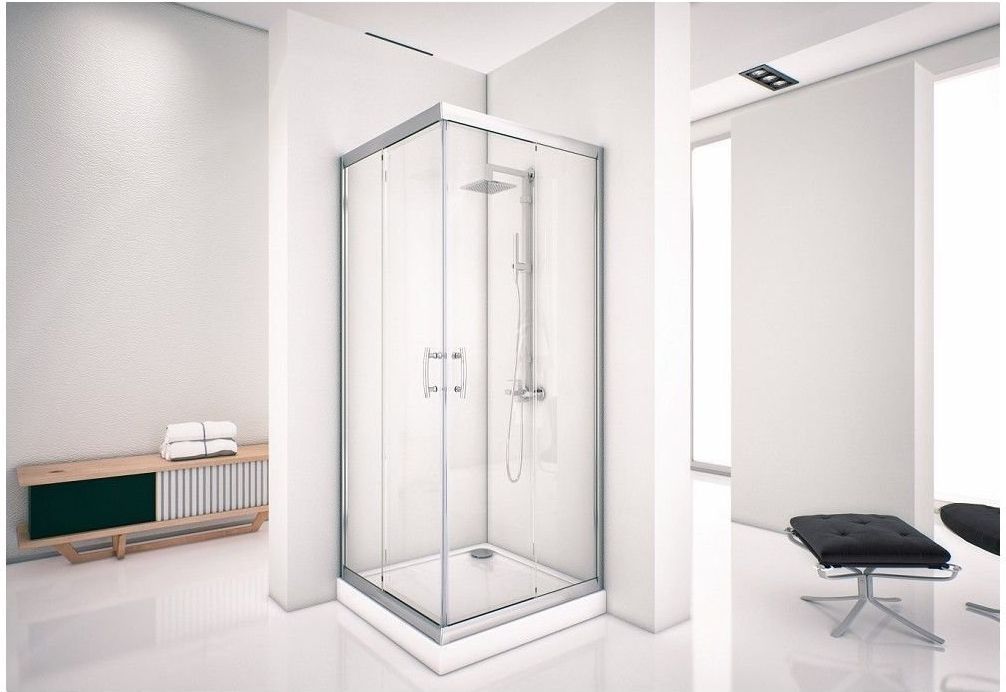 Душевой уголок Aquanet Alfa Cube NAA1142 900х900х2000 стекло прозрачное, профиль хром 168416 - 5