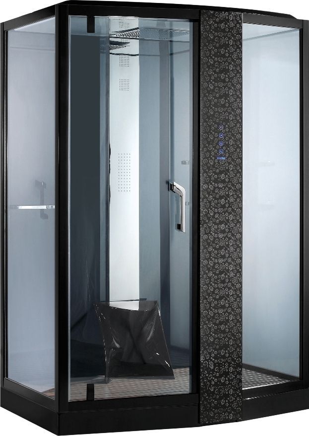 Душевая кабина Orans SR-89102RS черная, с баней 89102RB - 0
