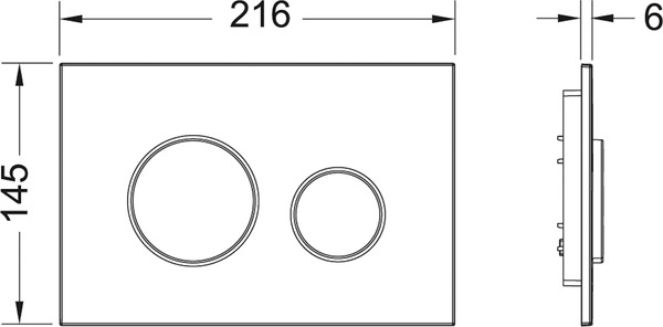 Инсталляция для унитаза TECE loop K440921 кнопка хром глянцевый - 4