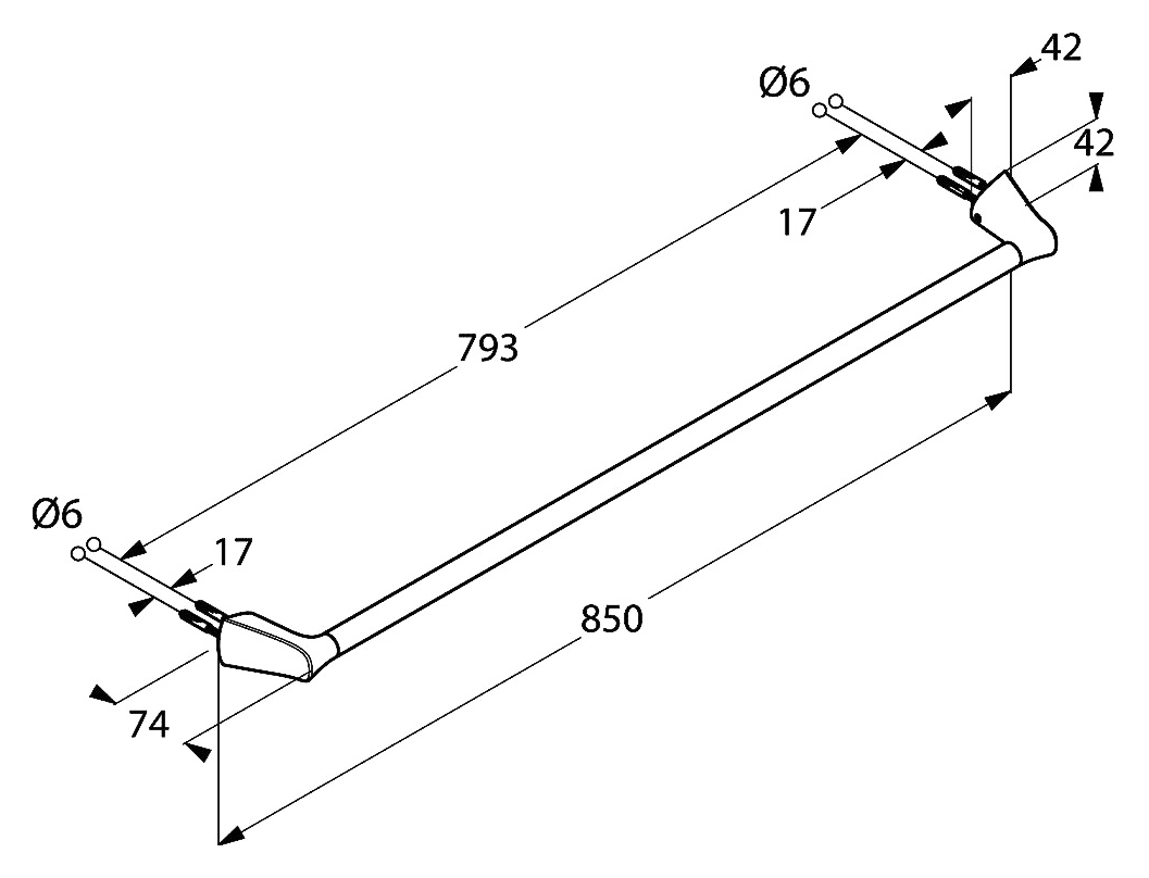 Полотенцедержатель Kludi   5397905 - 2