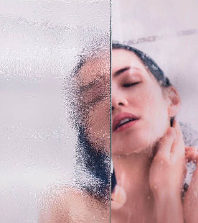 Душевая дверь в нишу Vincea Intra VDP-1I8090CH 80/90 см, стекло шиншилла, хром - 2