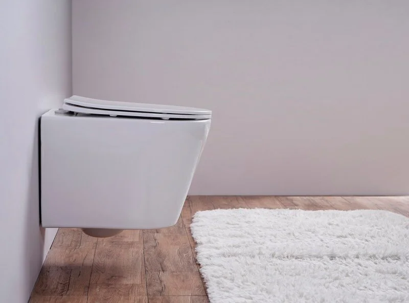 Унитаз подвесной Esbano Clavel с сиденьем микролифт, белый  ESUPCLAVW - 3