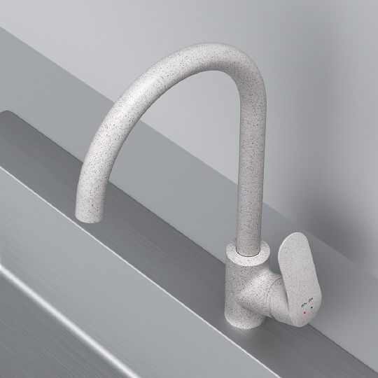 Смеситель AM.PM Like для кухонной мойки, белый камень F8007133 - 1