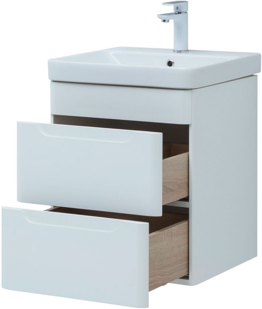 Тумба с раковиной Allen Brau Aquanet София 50 белый глянец 274195 - 6