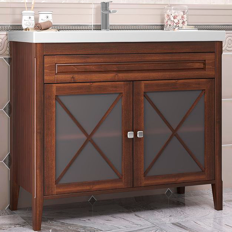 Тумба с раковиной Opadiris Палермо 100 светлое дерево - 0