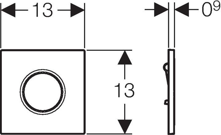 Ручной пневмопривод смыва Geberit Sigma 01 116.011.11.5 - 2