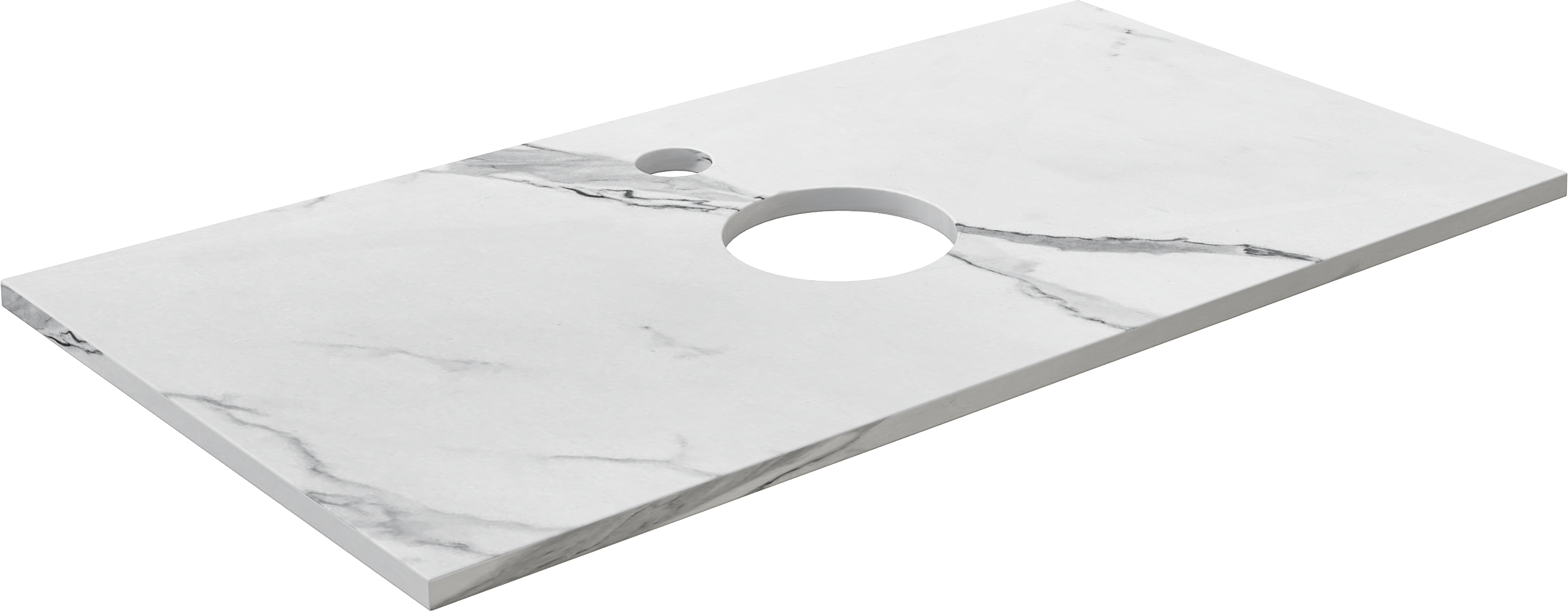 Мебель для ванной DIWO Элиста 100 белая с раковиной Moduo 55 Leaf 567780 - 6